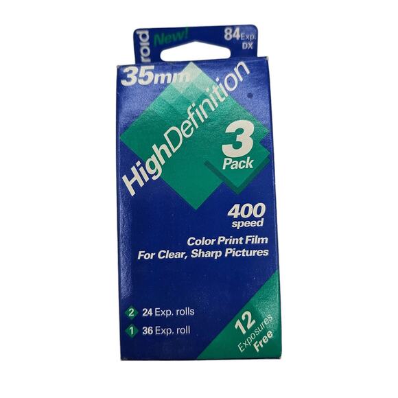 Polaroid 35mm Color Film 84 exposure exp 4/1994 new/sealed 400 ISO vtg 90s